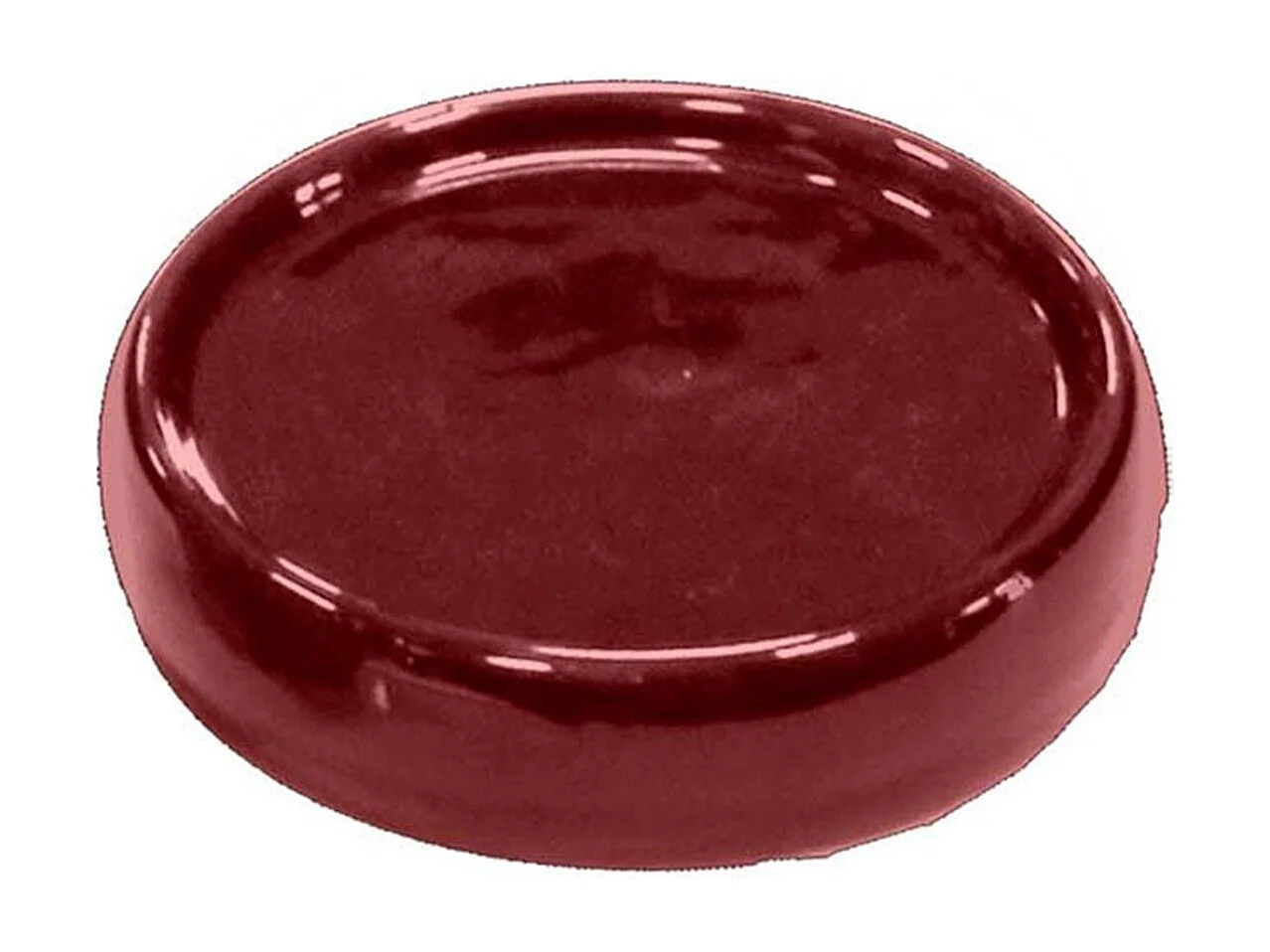 Porte Savon en Céramique "Bullea" 10cm Framboise