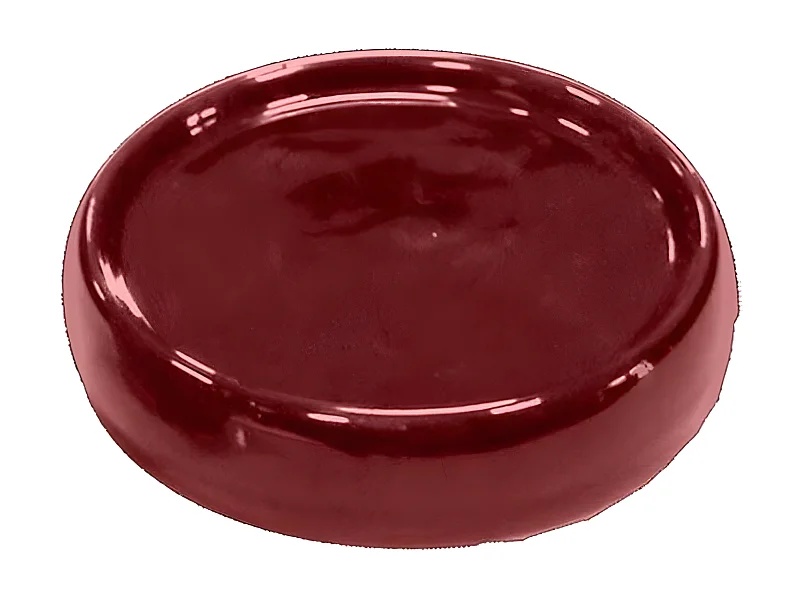 Porte Savon en Céramique "Bullea" 10cm Framboise