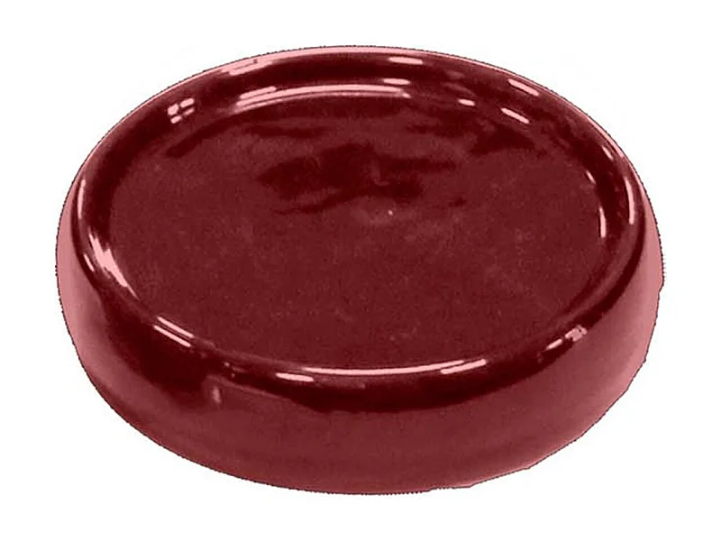 Porte Savon en Céramique "Bullea" 10cm Framboise