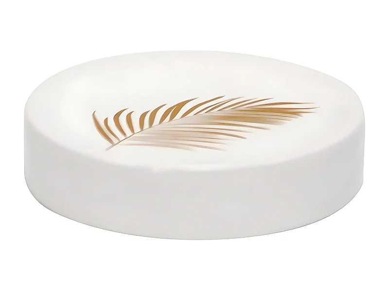 Porte Savon Imprimé "Orbella" 11cm Blanc