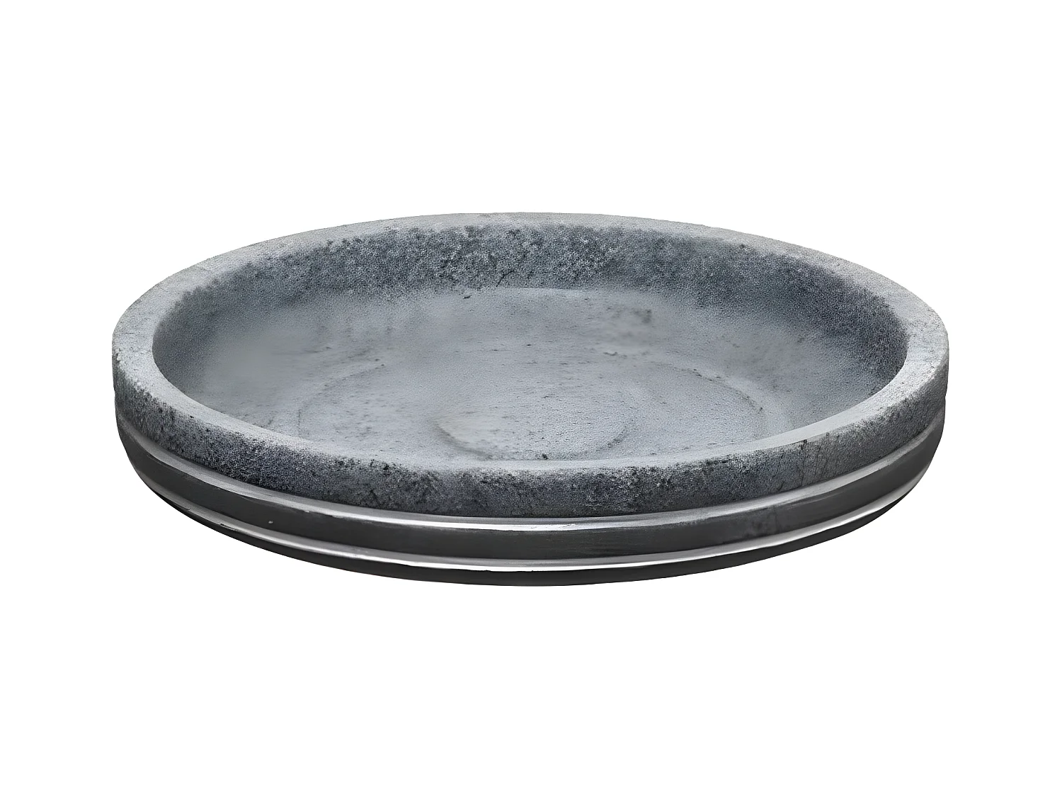 Porte Savon en Résine "Venty" 12cm Gris