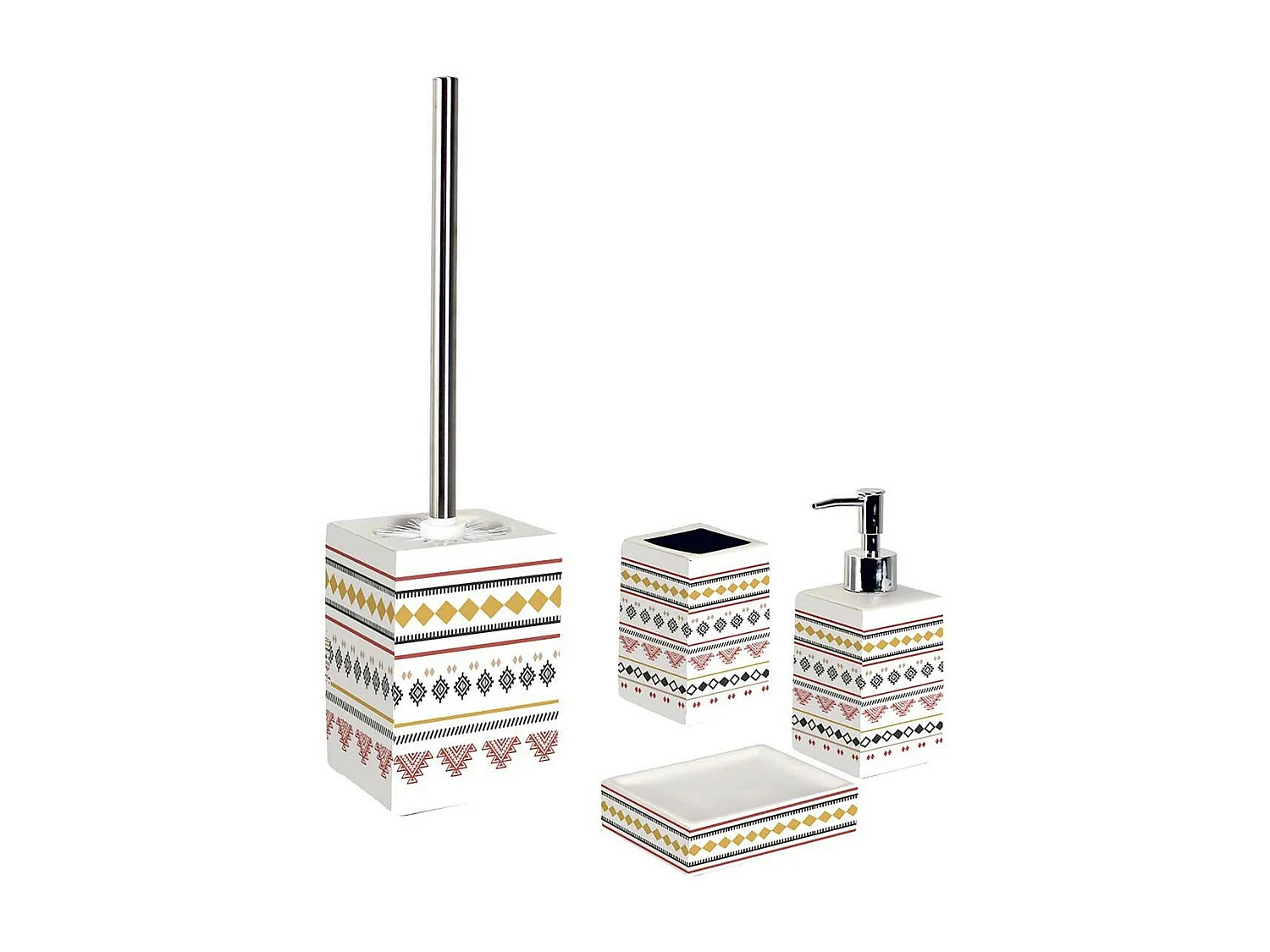 Porte Savon Imprimé "Esteban" 11cm Blanc