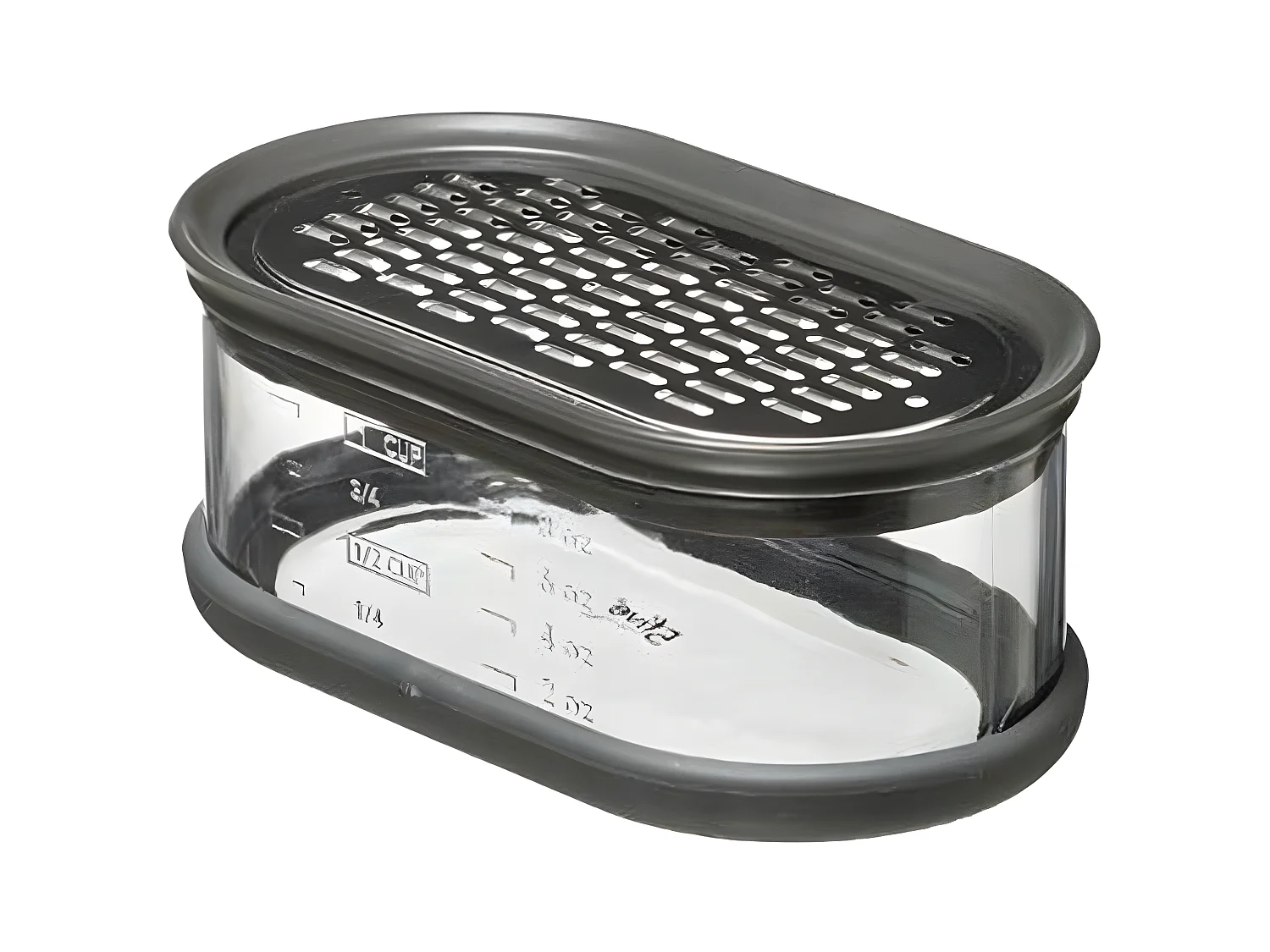Râpe & Boîte de Récupération "2 Faces" 14cm Gris