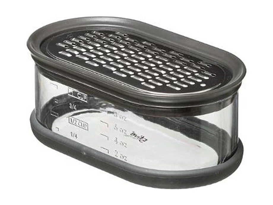 Râpe & Boîte de Récupération "2 Faces" 14cm Gris