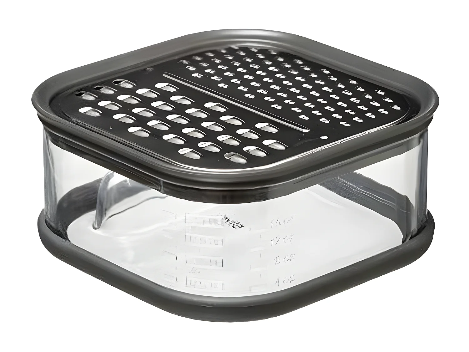 Râpe & Boîte de Récupération "2 Faces" 13cm Gris