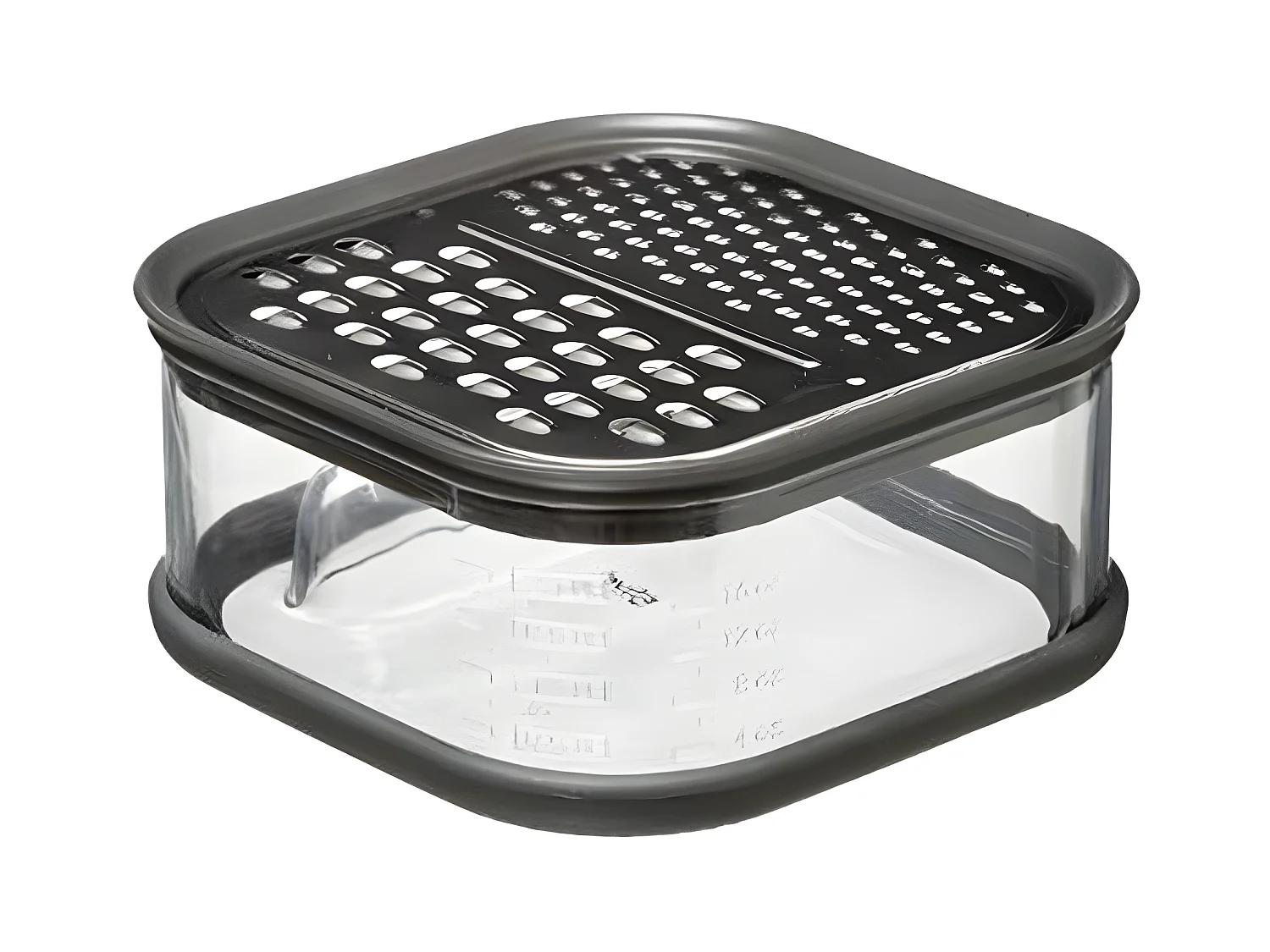 Râpe & Boîte de Récupération "2 Faces" 13cm Gris