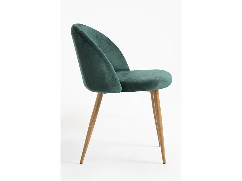 Sillas Comedor - Silla Vint Terciopelo - Verde