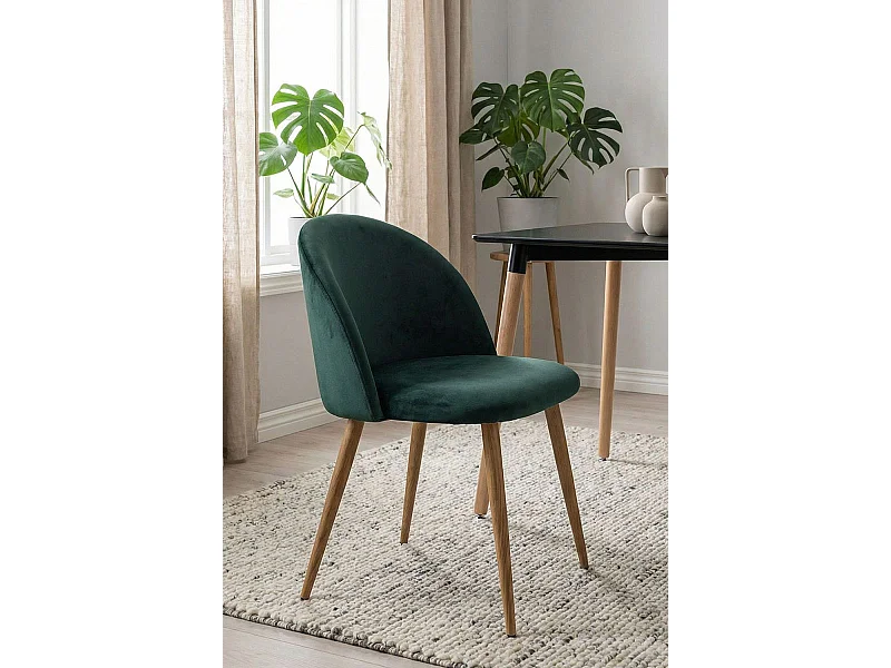 Sillas Comedor - Silla Vint Terciopelo - Verde