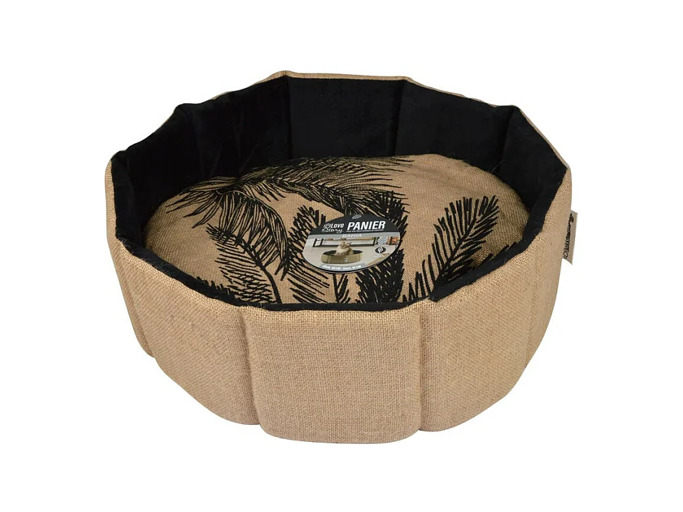 Panier pour Chien & Chat "Bahia" 48cm Beige & Noir