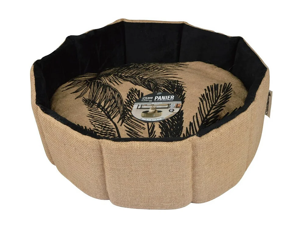 Panier pour Chien & Chat "Bahia" 48cm Beige & Noir