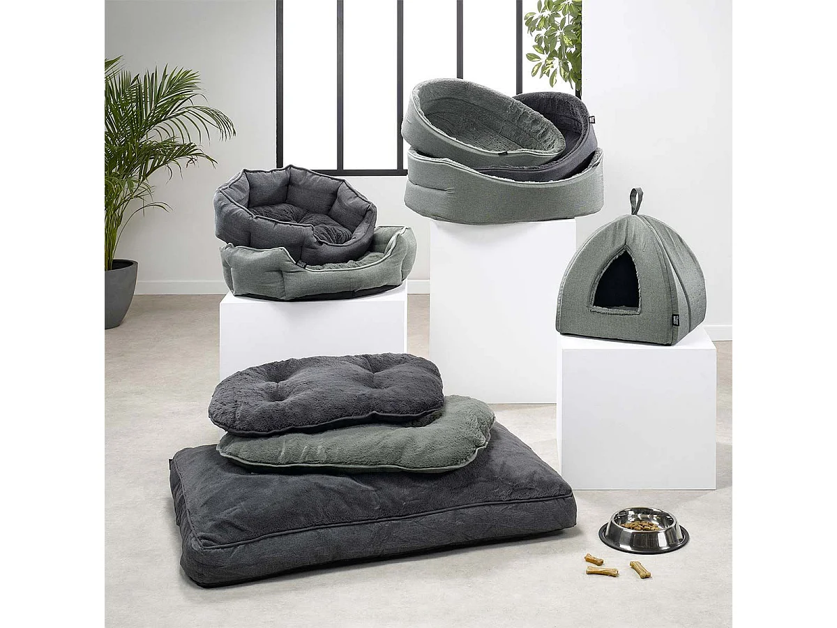 Panier pour Chien & Chat "Newton" 75cm Charbon