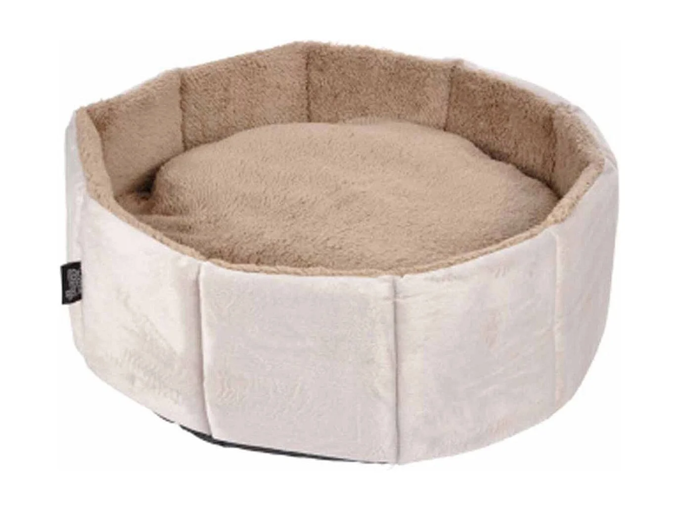 Panier Rond pour Chat "Sweet Cat" 48cm Écru