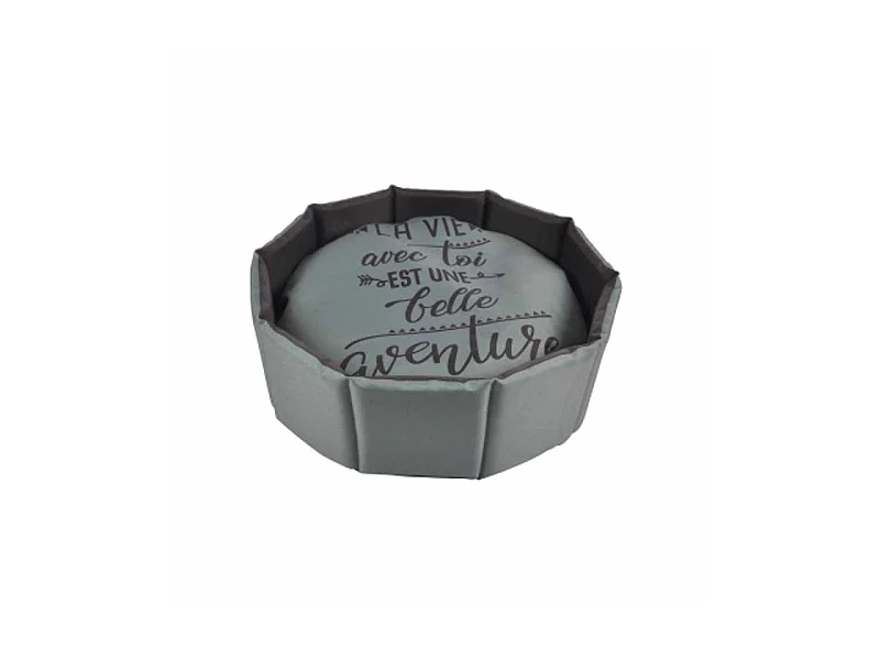 Panier Rond pour Chien & Chat "Wording" 48cm Vert