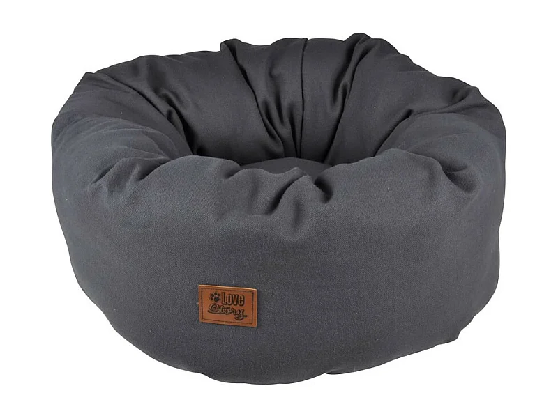Panier Rond pour Chien & Chat "Terrazzo" 55cm Anthracite