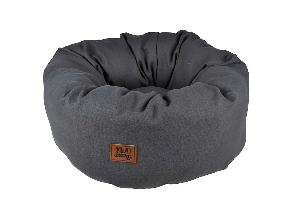 Panier Rond pour Chien & Chat "Terrazzo" 55cm Anthracite