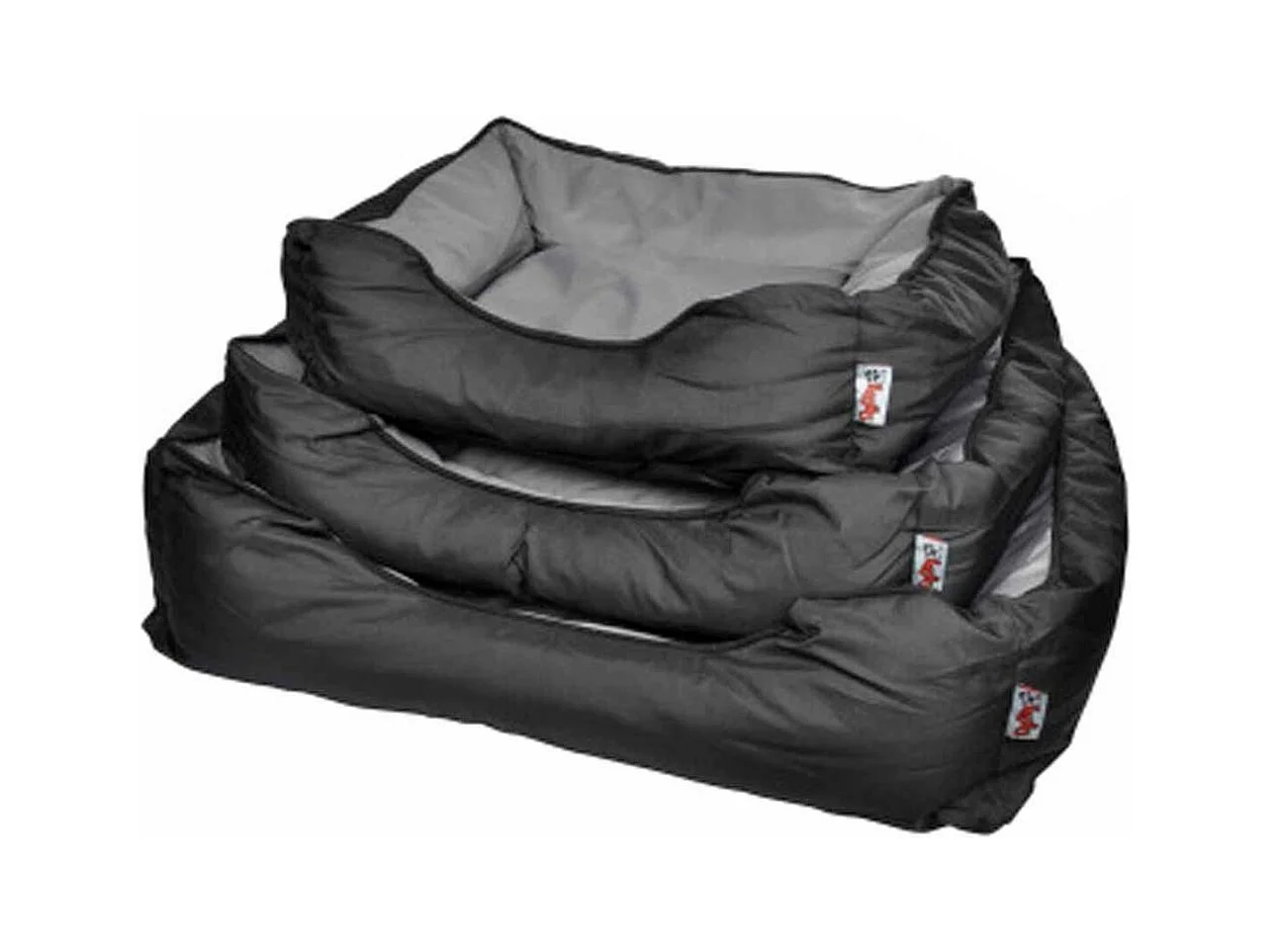 Lot de 3 Paniers Chien & Chat "Essentiel" 73cm Noir
