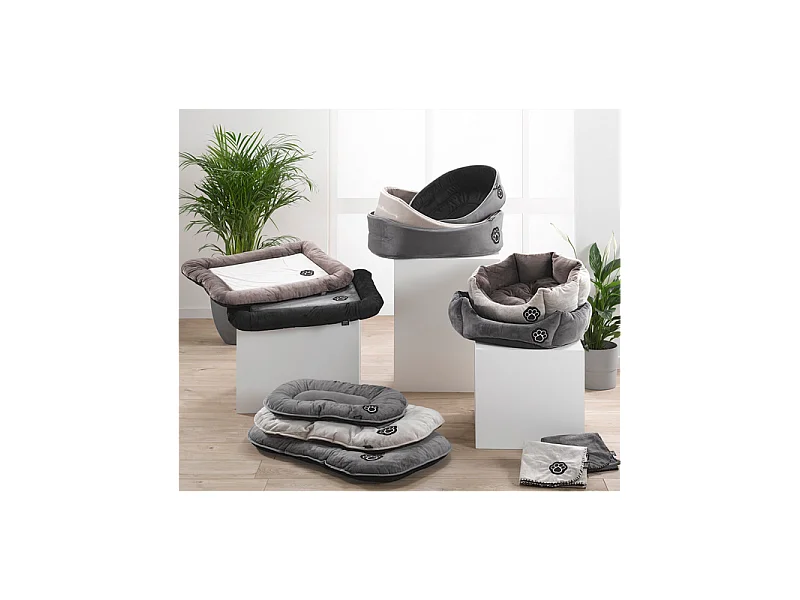 Panier pour Chien & Chat "Patchy" 65cm Gris