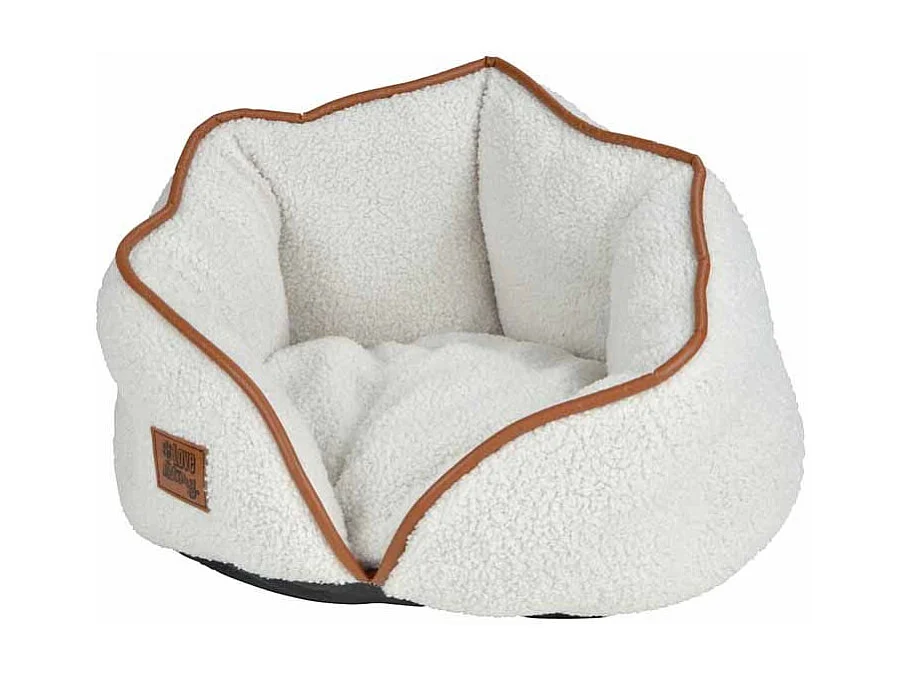 Panier pour Chien & Chat "Wooly" 40cm Écru