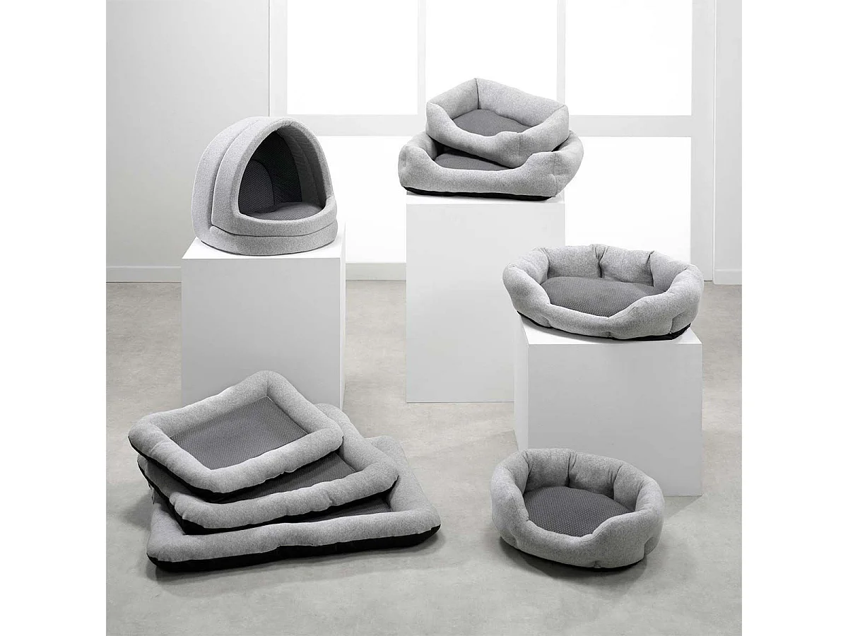 Panier Rectangulaire pour Chien & Chat "Graphene" 60cm Gris