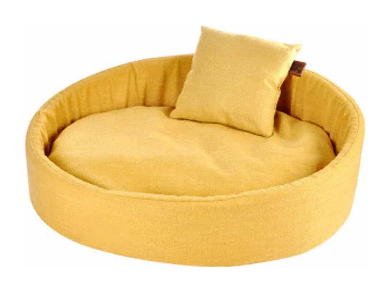Panier Rond pour Chien & Chat "Cosy Golden" 80cm Jaune