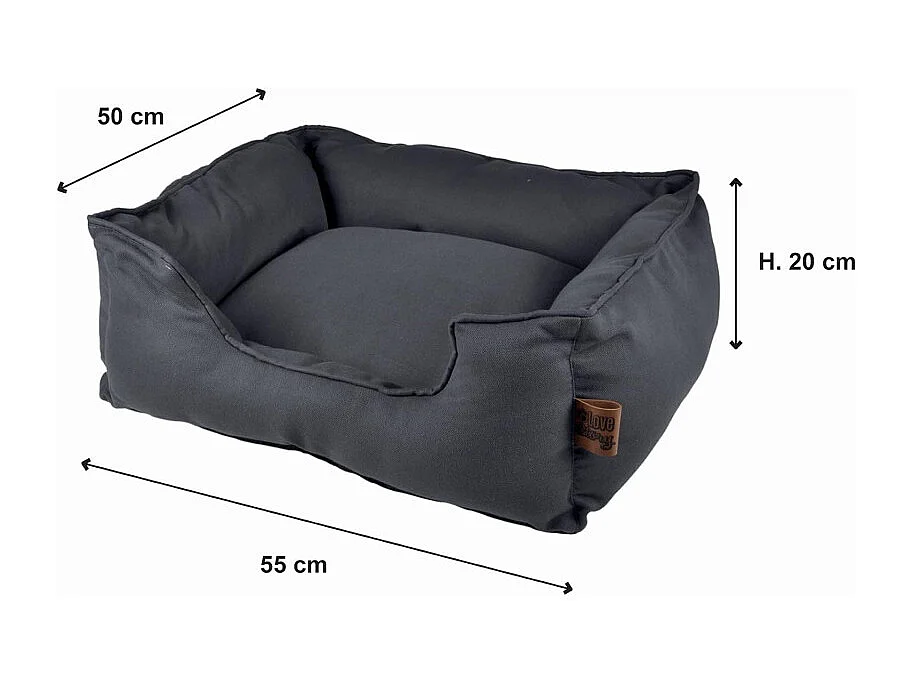 Panier pour Chien & Chat "Terrazzo" 55cm Bleu Indigo