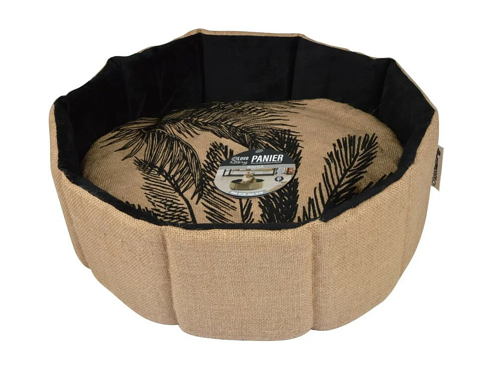 Panier pour Chien & Chat "Bahia" 38cm Beige & Noir