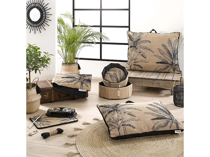 Panier pour Chien & Chat "Bahia" 38cm Beige & Noir