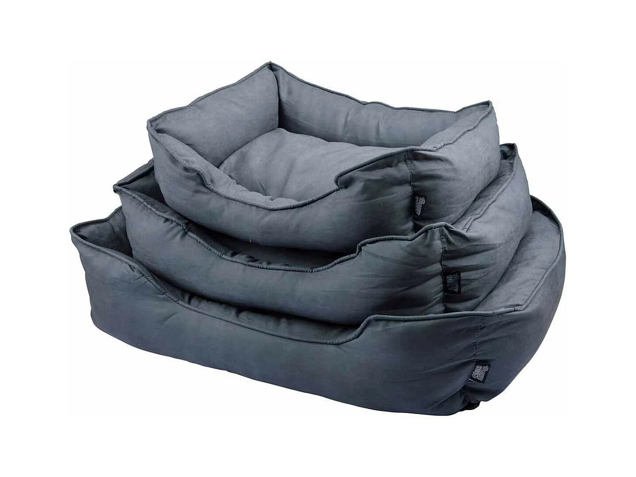 Lot de 3 Paniers pour Chien & Chat "Softy" 73cm Charbon