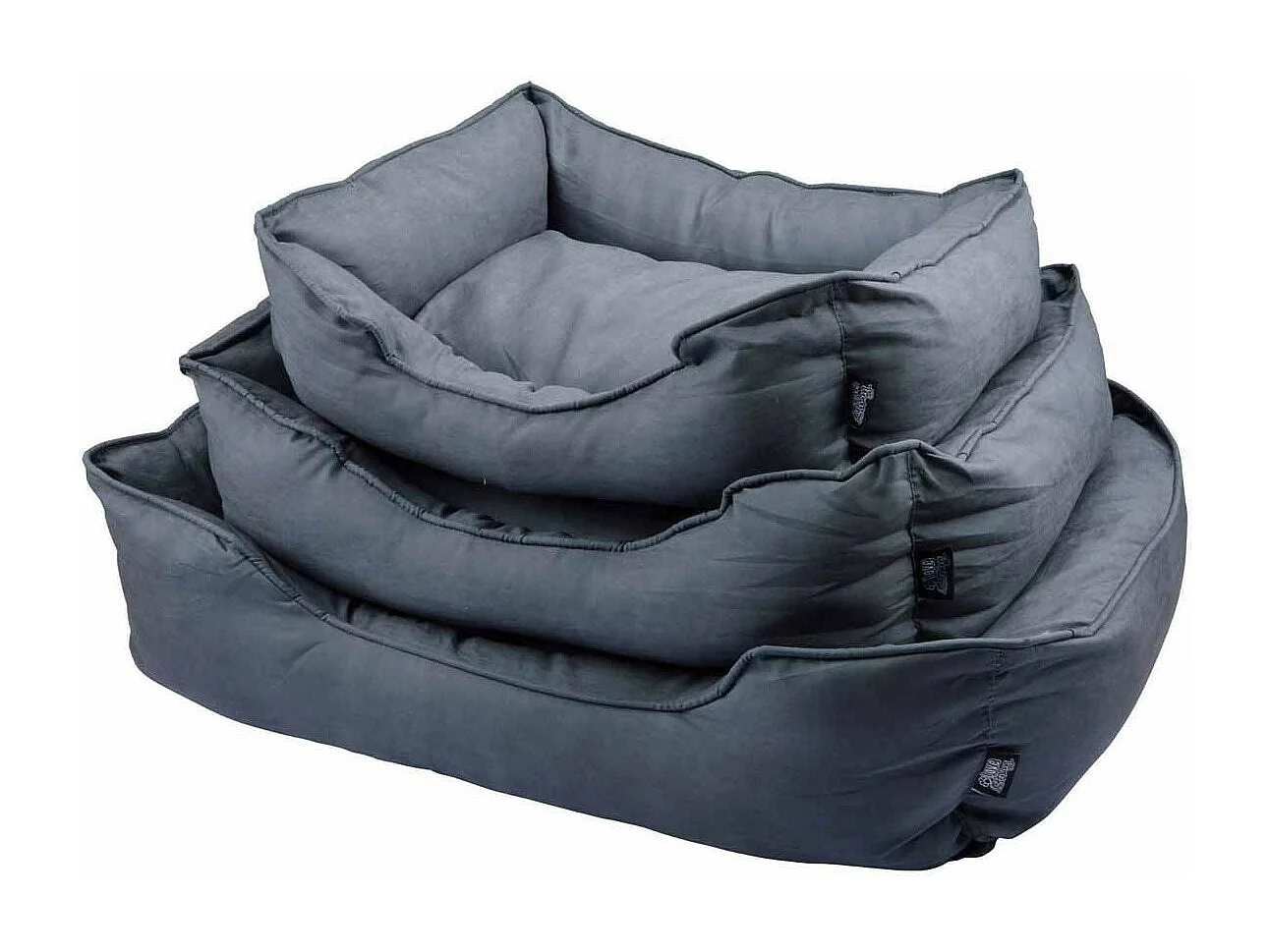 Lot de 3 Paniers pour Chien & Chat "Softy" 73cm Charbon