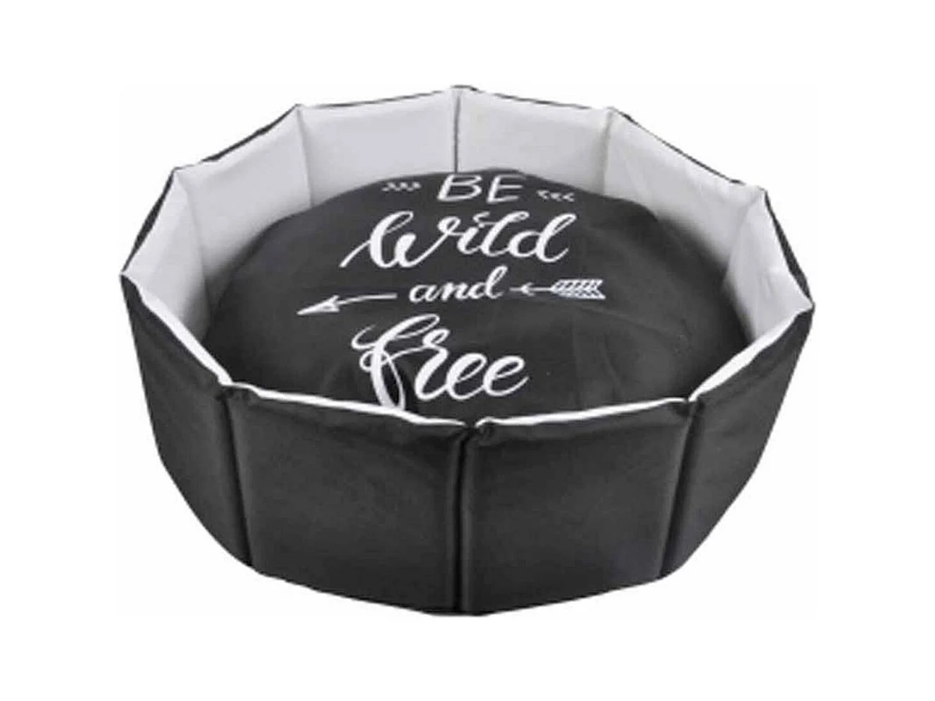 Panier pour Chien & Chat "Wording" 48cm Noir
