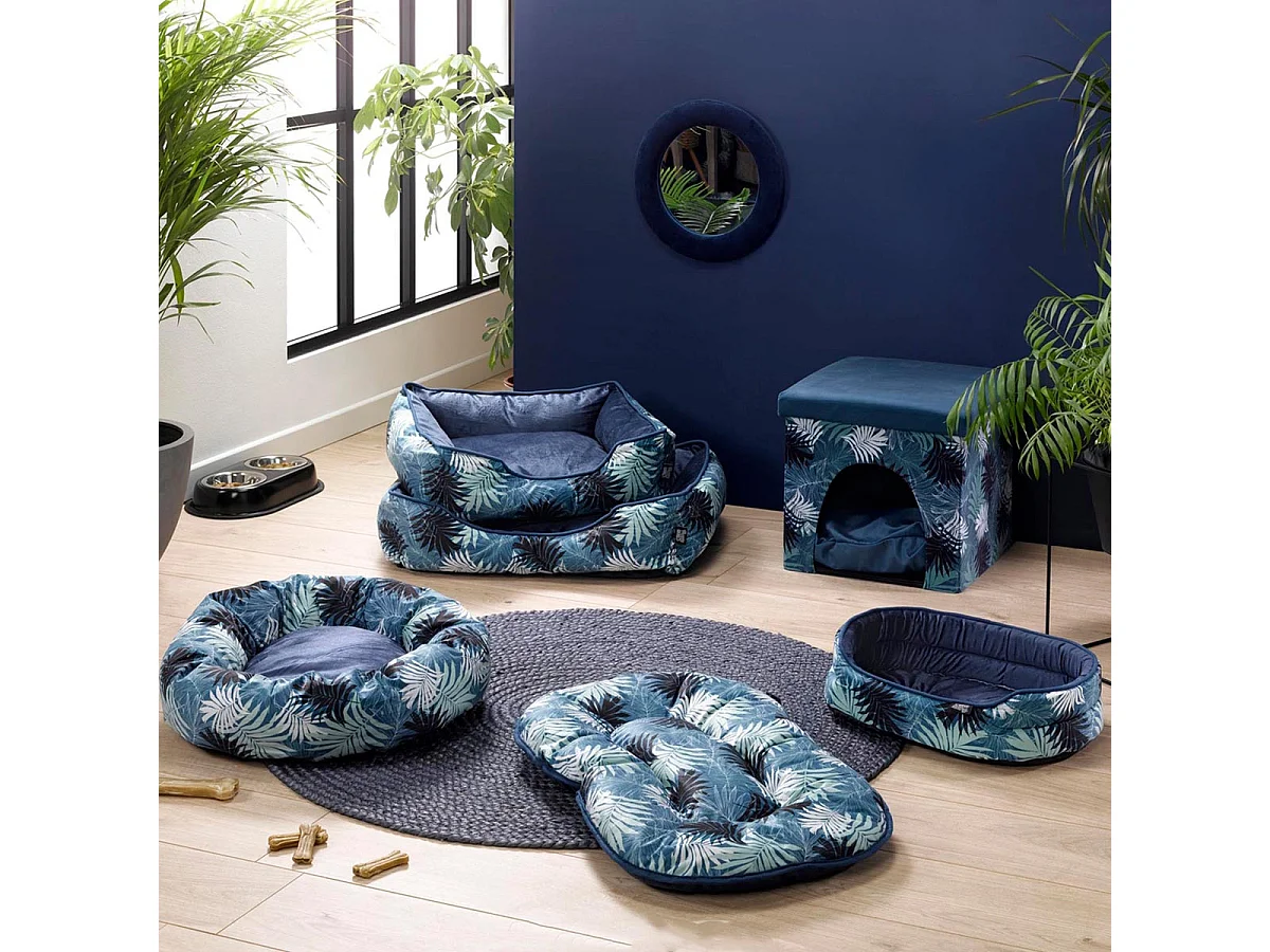 Lot de 3 Paniers pour Chien & Chat "Eden" 73cm Bleu