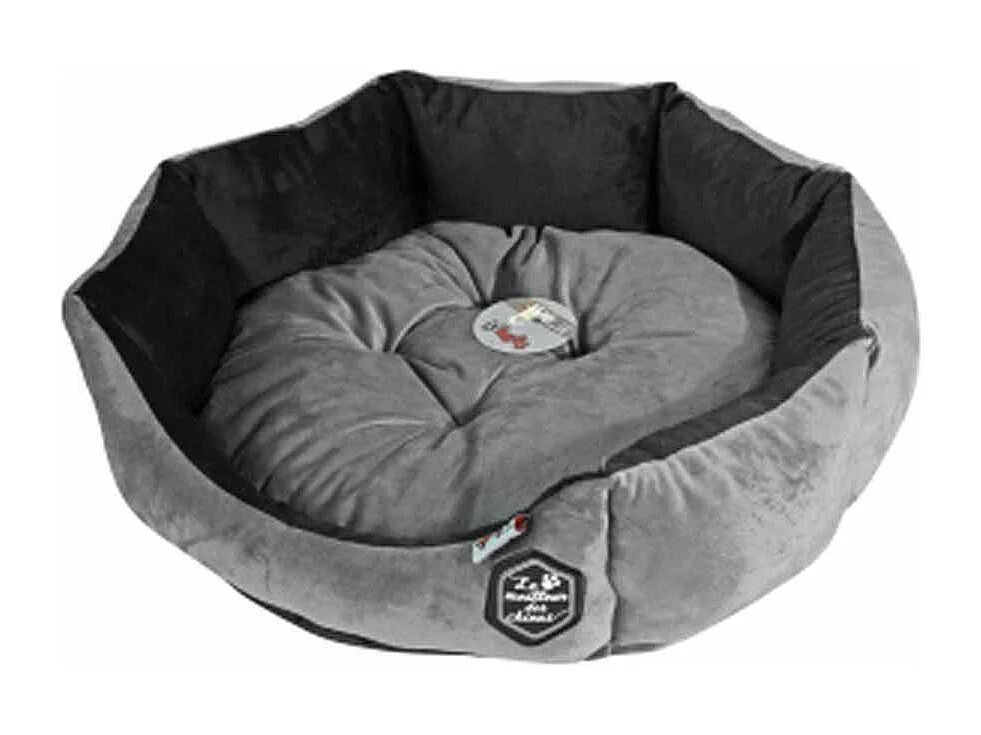 Panier Rond pour Chien & Chat "Patchy" 60cm Gris