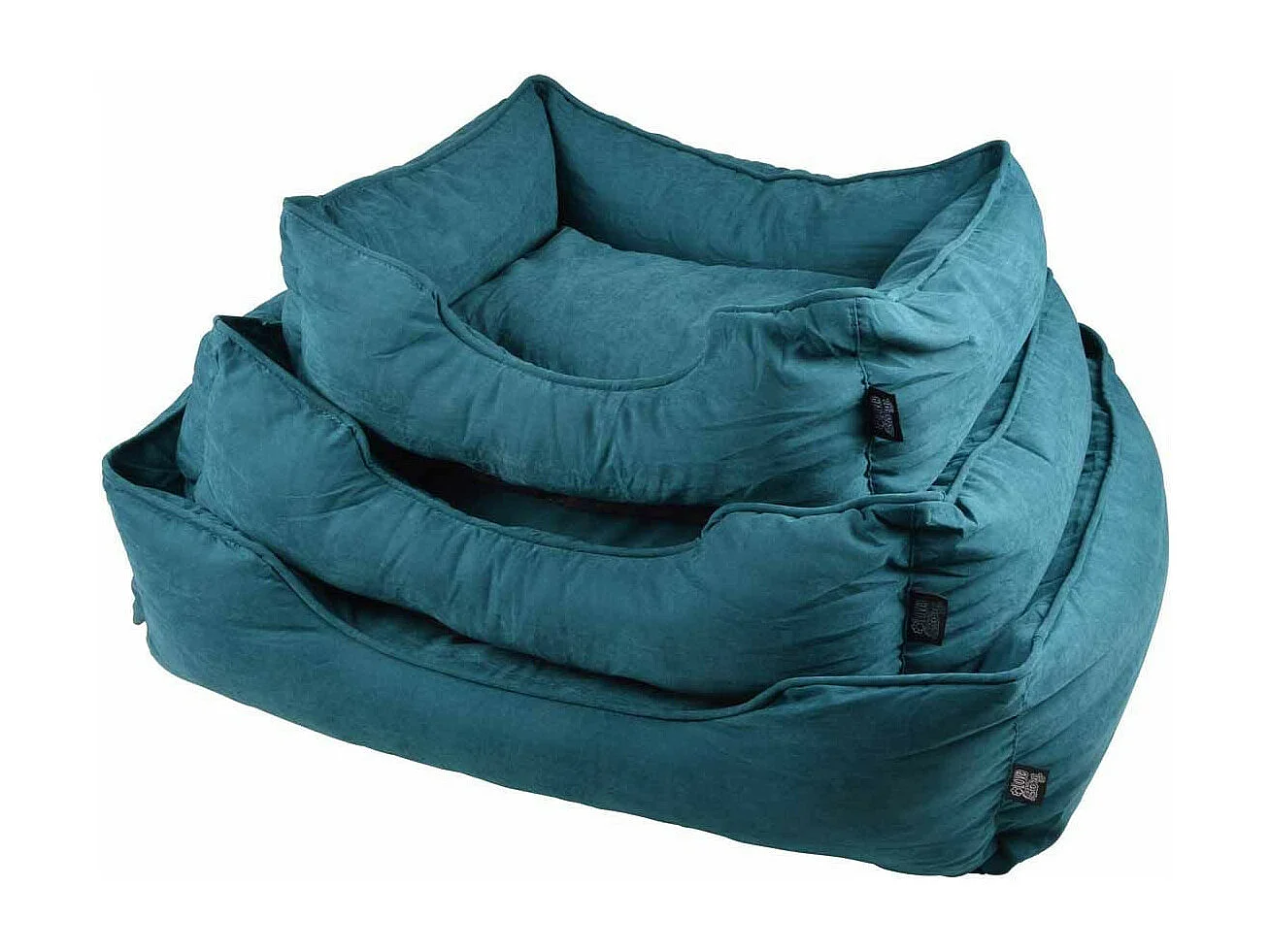 Lot de 3 Paniers pour Chien & Chat "Softy" 73cm Émeraude