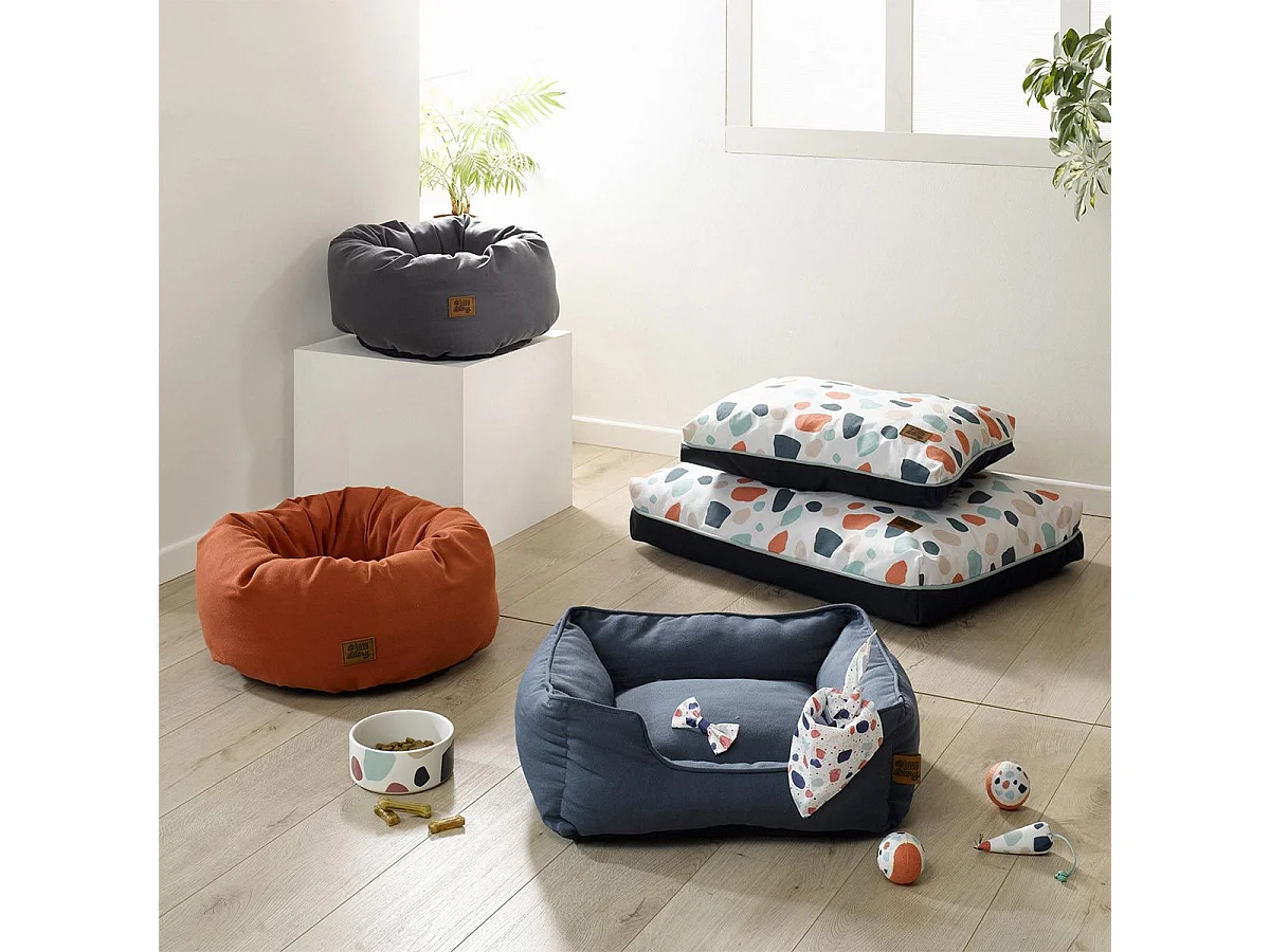 Panier pour Chien & Chat "Terrazzo" 75cm Bleu Indigo