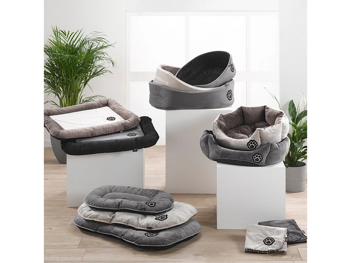 Panier pour Chien & Chat "Patchy" 50cm Gris