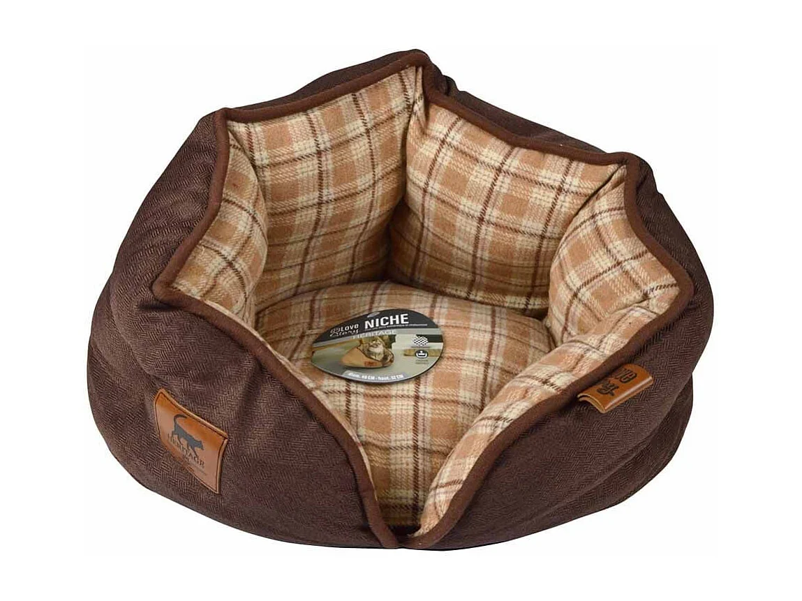 Panier pour Chien & Chat "Héritage" 40cm Noisette