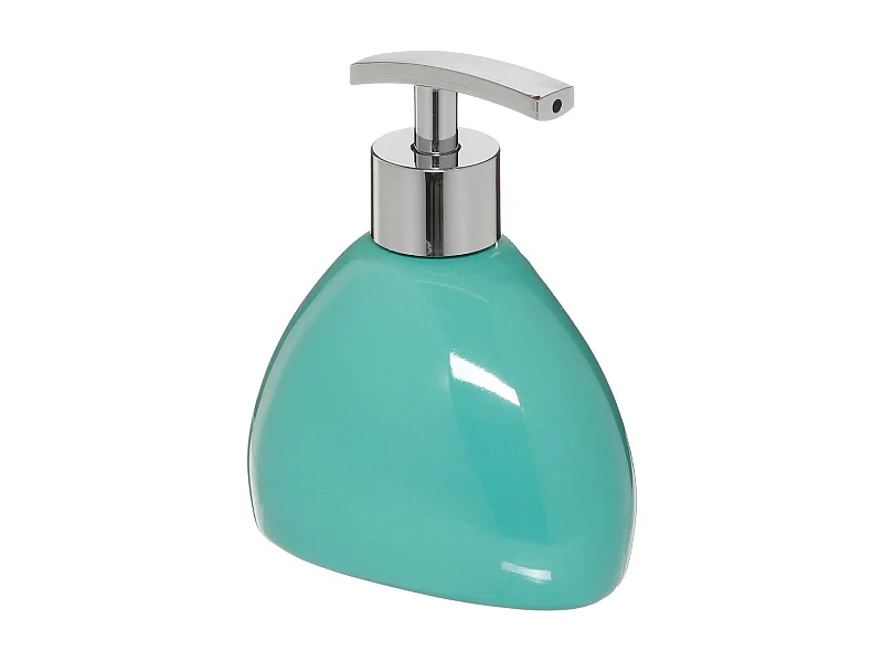Distributeur de Savon "Galet" 14cm Turquoise