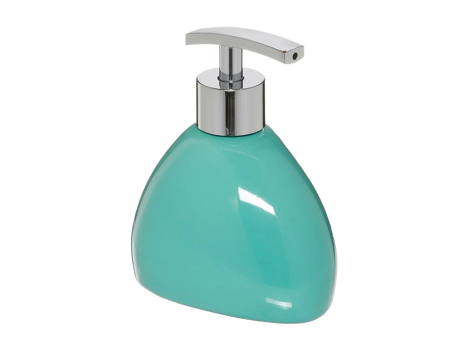 Distributeur de Savon "Galet" 14cm Turquoise