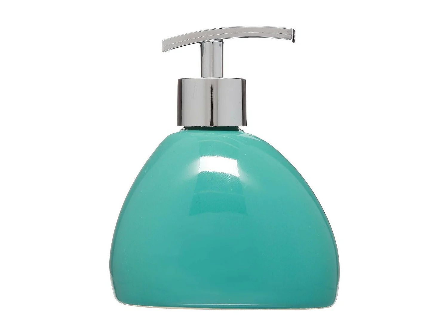 Distributeur de Savon "Galet" 14cm Turquoise