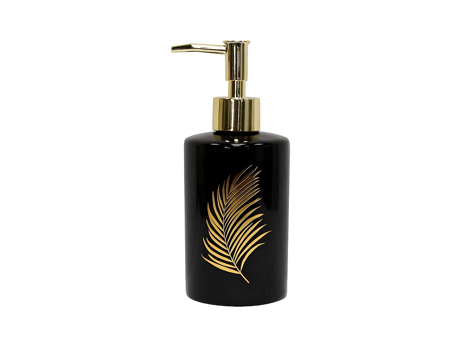Distributeur de Savon Imprimé "Orbella" 17cm Noir