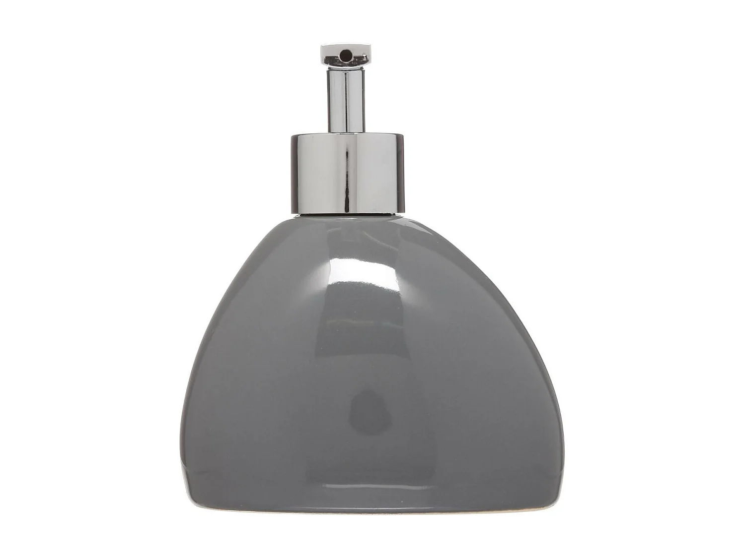 Distributeur de Savon "Galet" 14cm Gris