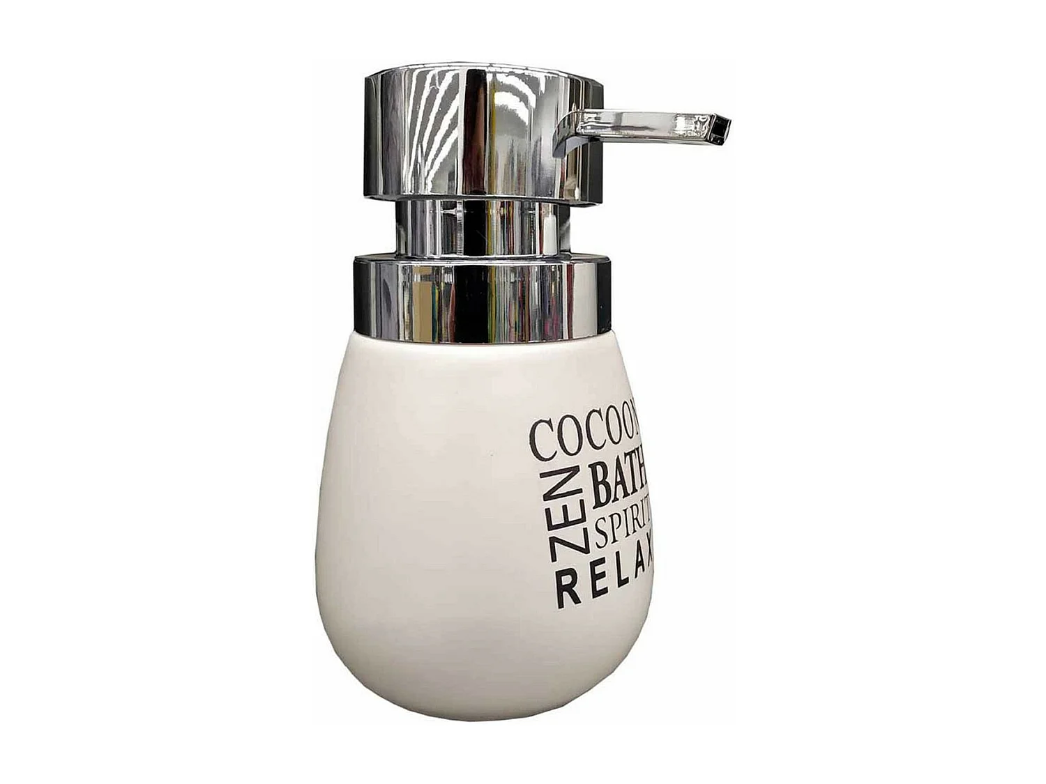 Distributeur de Savon Imprimé "Tikal" 14cm Blanc