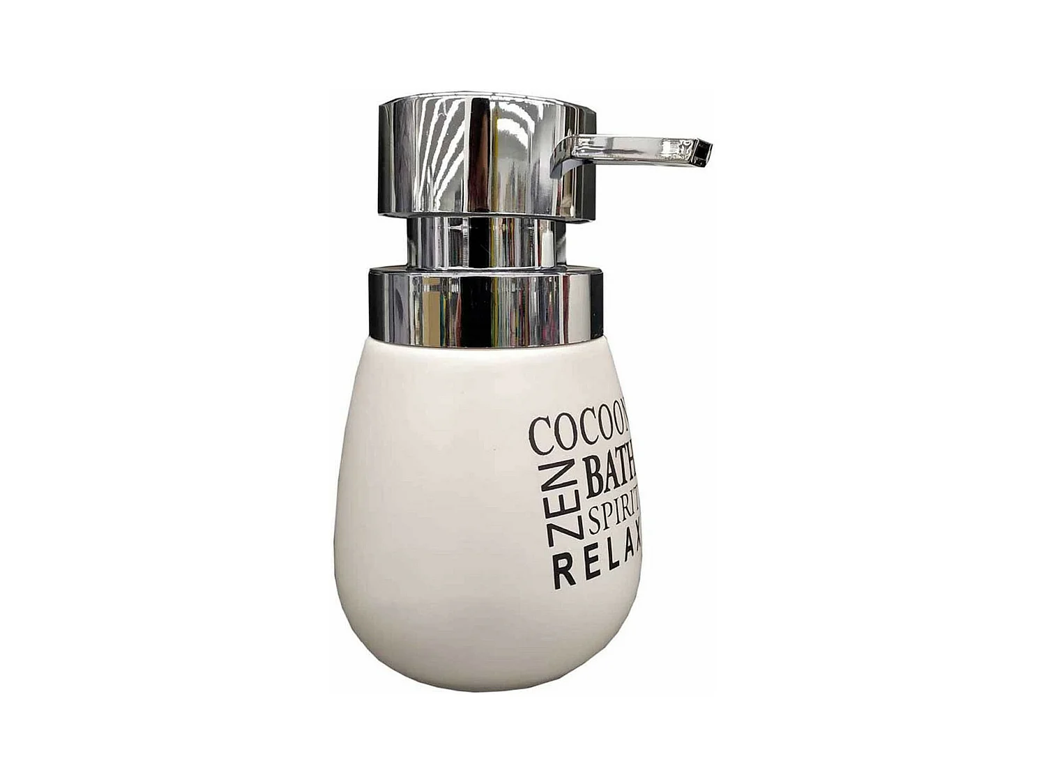 Distributeur de Savon Imprimé "Tikal" 14cm Blanc