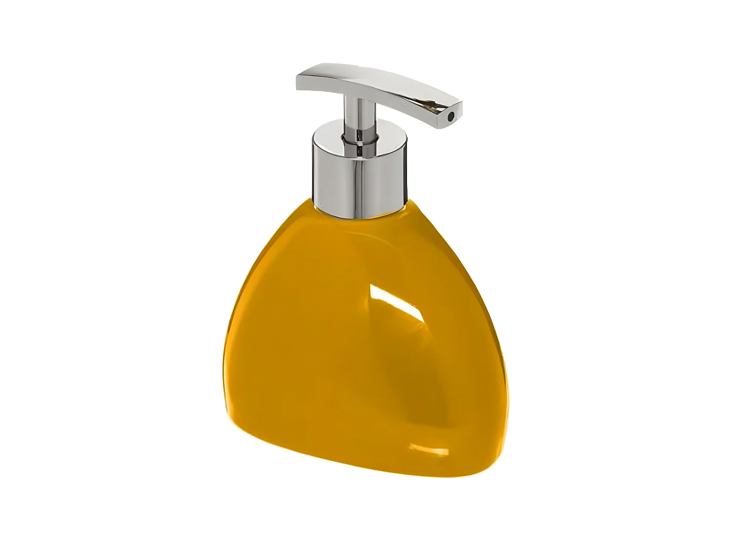 Distributeur de Savon "Galet" 14cm Jaune