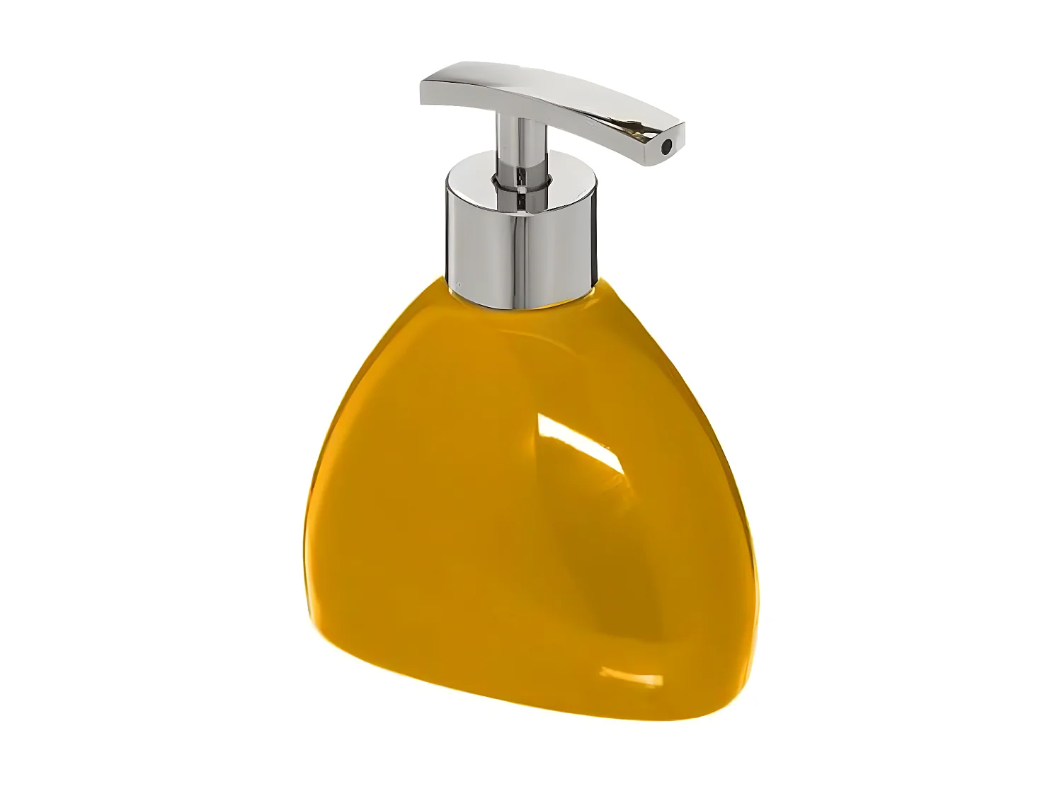 Distributeur de Savon "Galet" 14cm Jaune