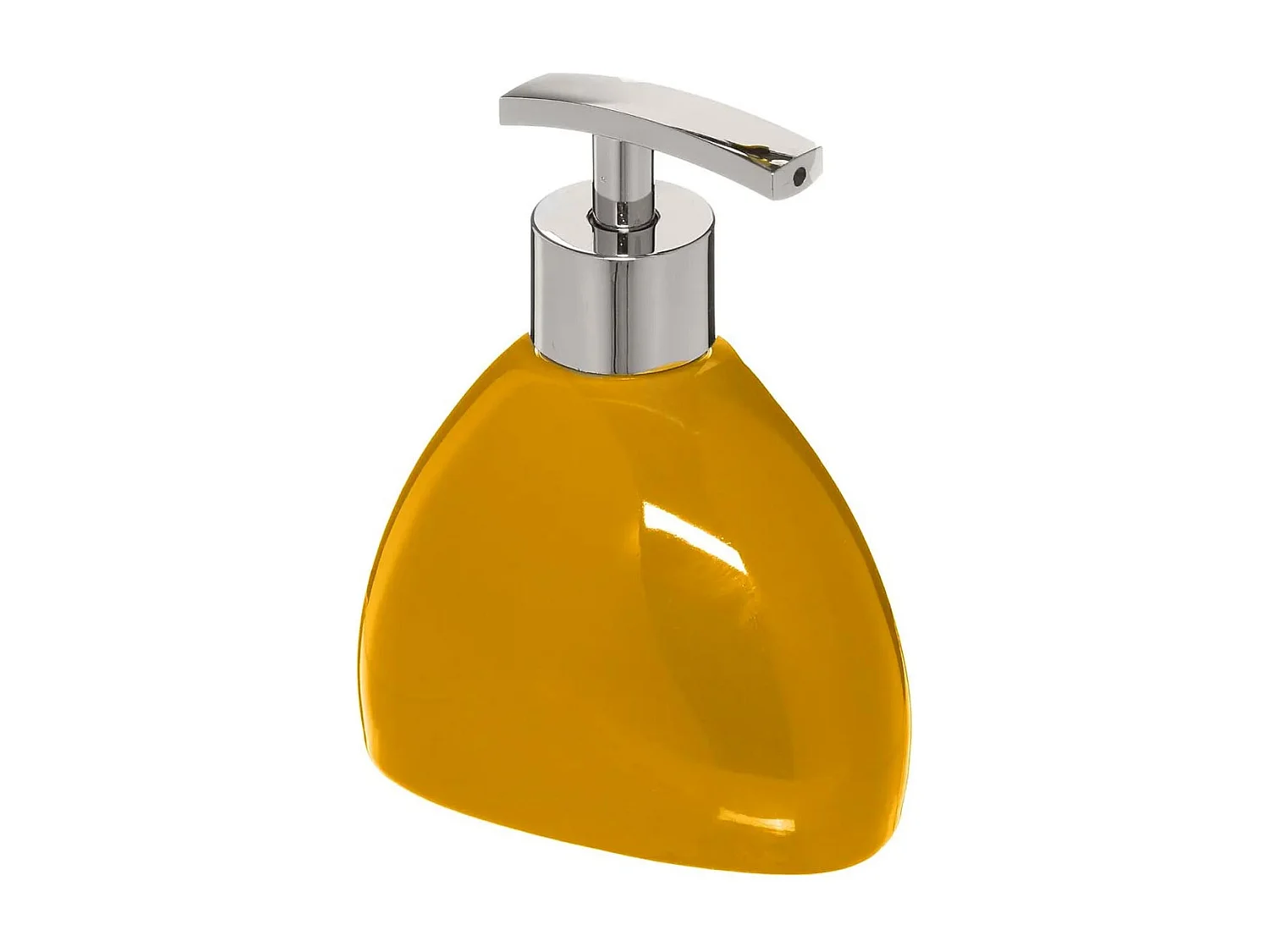 Distributeur de Savon "Galet" 14cm Jaune
