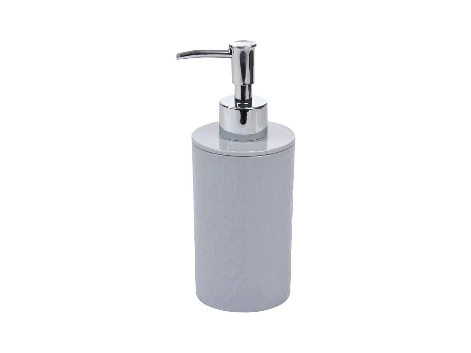 Distributeur de Savon Martelé "Urban" 19cm Gris Clair