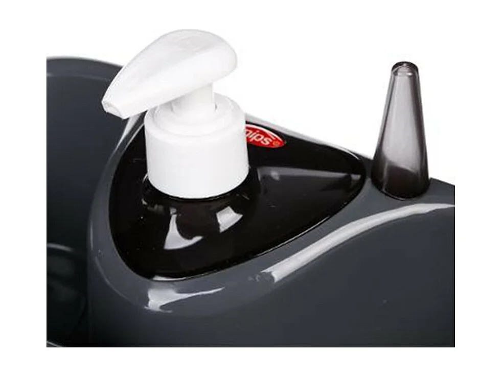 Distributeur de Savon & Porte Éponge "Spon" 25cm Gris