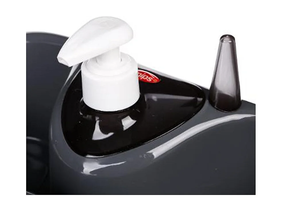 Distributeur de Savon & Porte Éponge "Spon" 25cm Gris