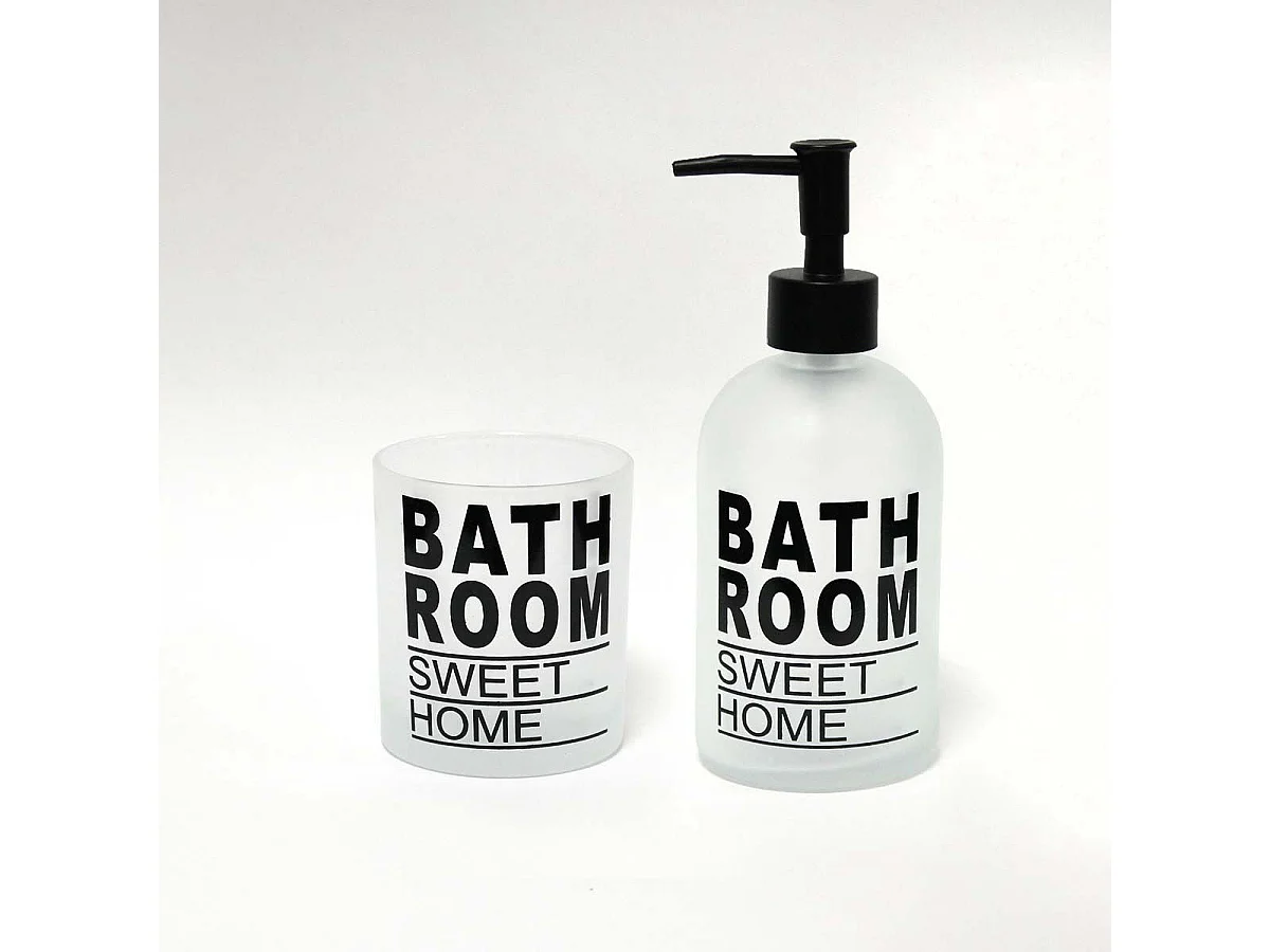 Distributeur de Savon en Verre "Glass" 19cm Gris